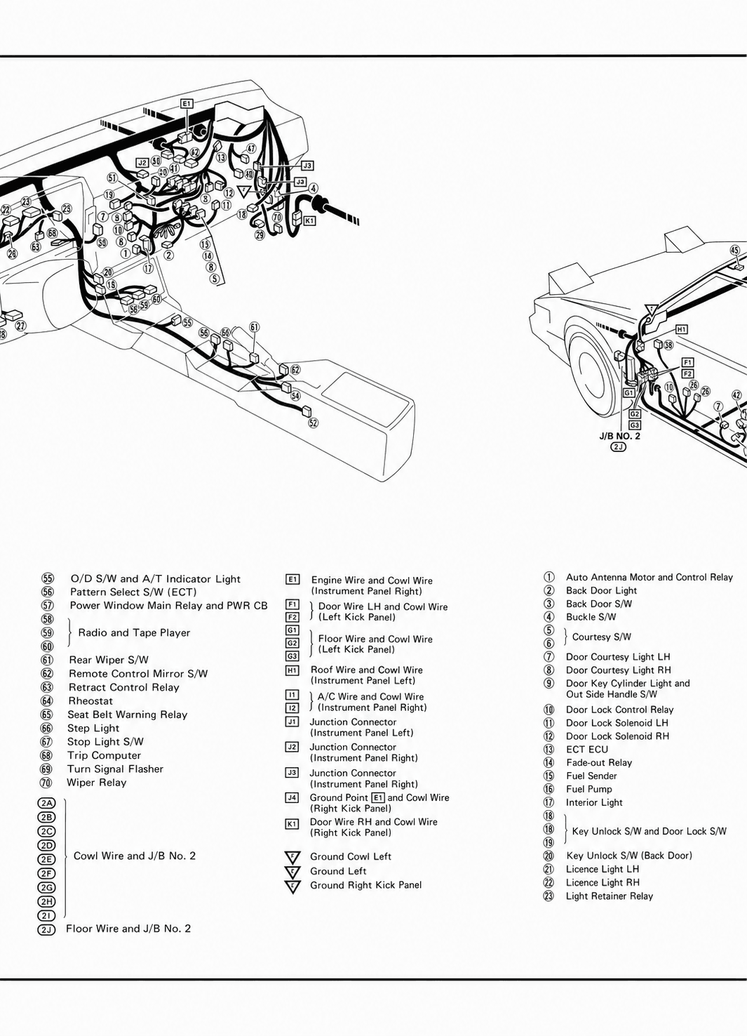 Electrical Wiring Routing — MK2 Supra Electrical Wiring Routing wiring diagram, page 3