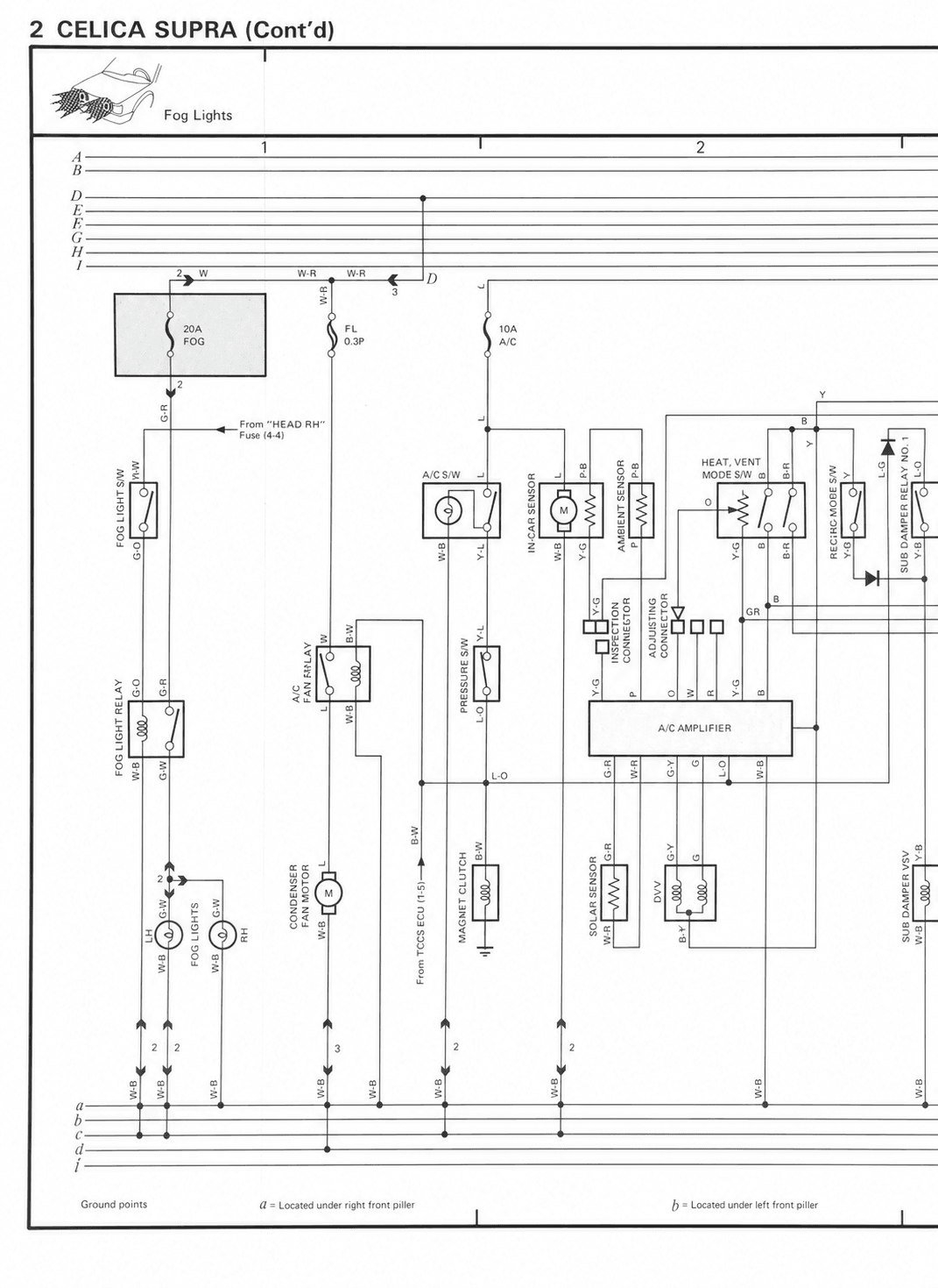 Fog Lights — MK2 Supra Overall Wiring Diagram wiring diagram, page 6
