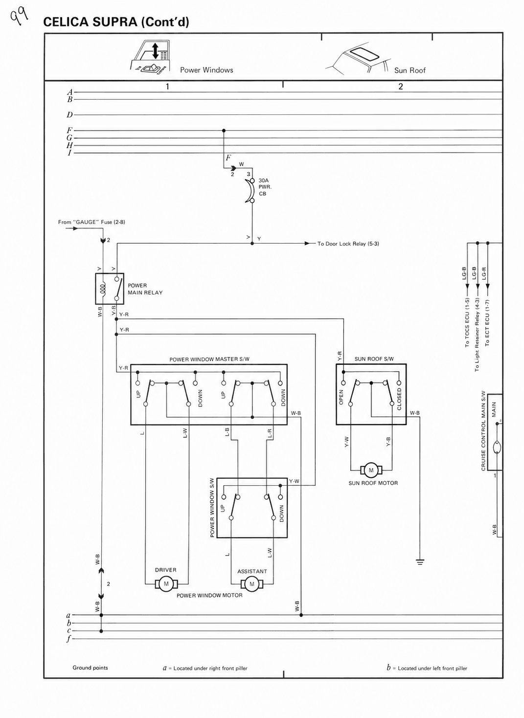 Celica Supra (Cont'd) — MK2 Supra Overall Wiring Diagram wiring diagram, page 10