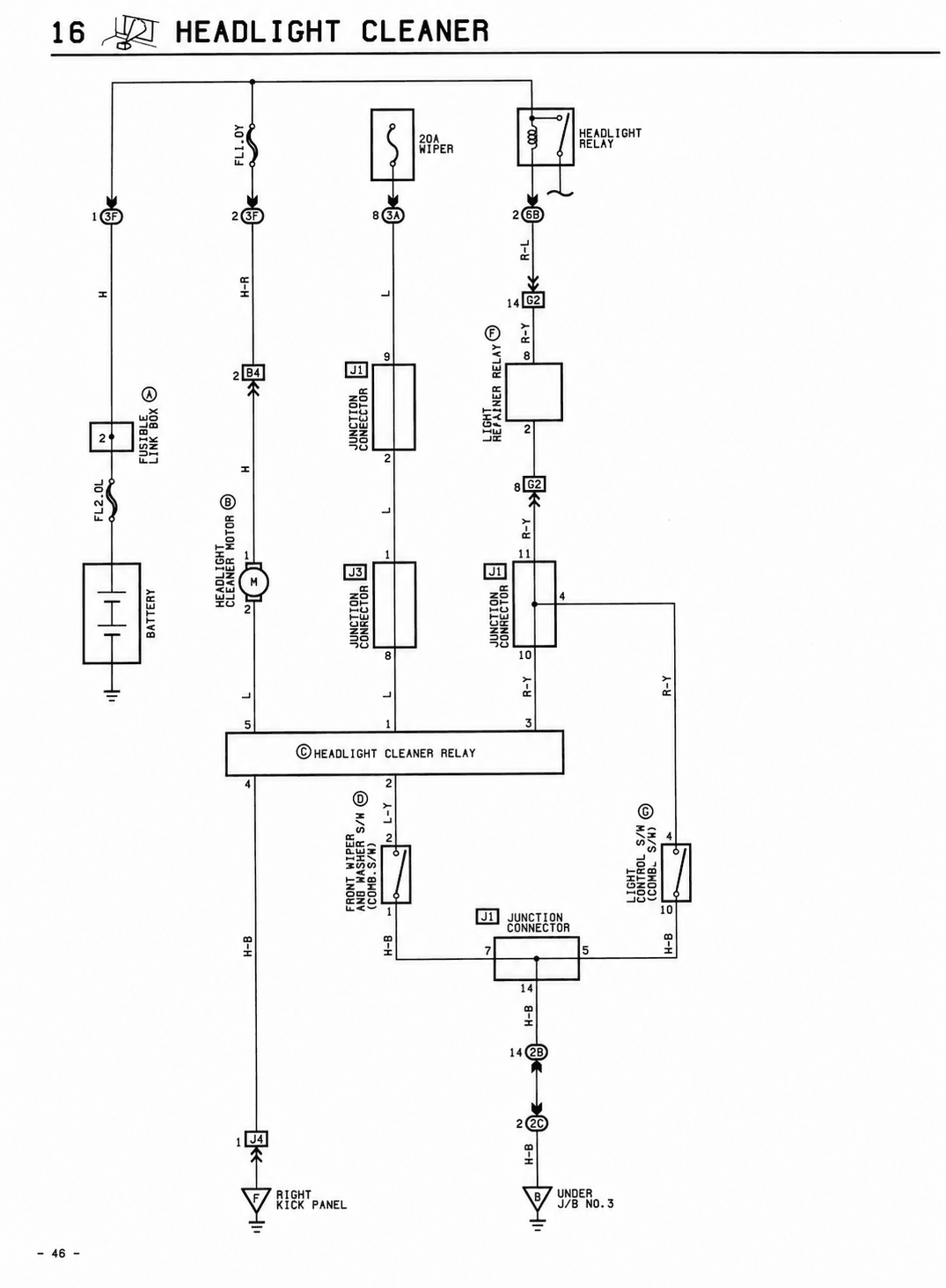 Headlight Cleaner — MK2 Supra Headlight Cleaner wiring diagram, page 1