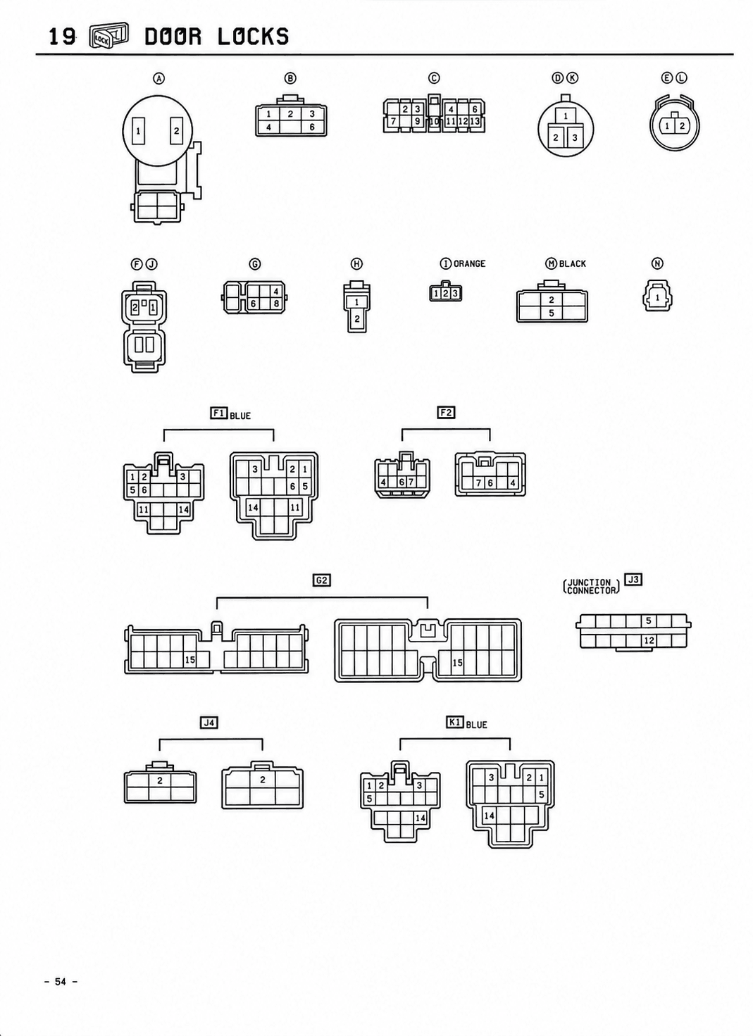 Door Locks — MK2 Supra Door Locks wiring diagram, page 3