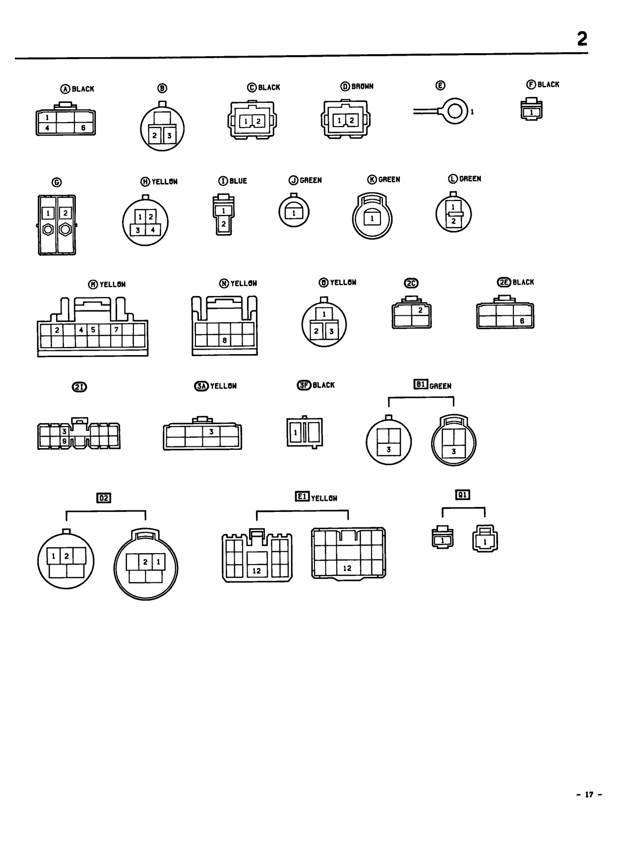 Starting and Ignition Systems — MK2 Supra Starting and Ignition Systems wiring diagram, page 2