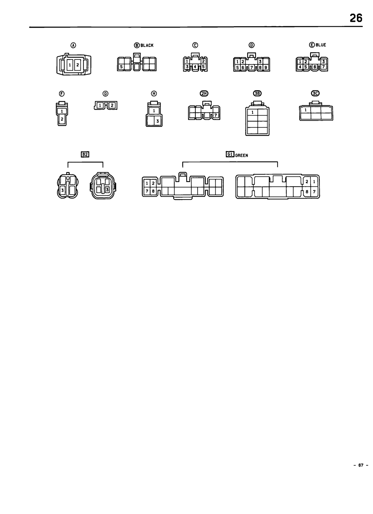 Radio and Horns — MK2 Supra Radio and Horns wiring diagram, page 2