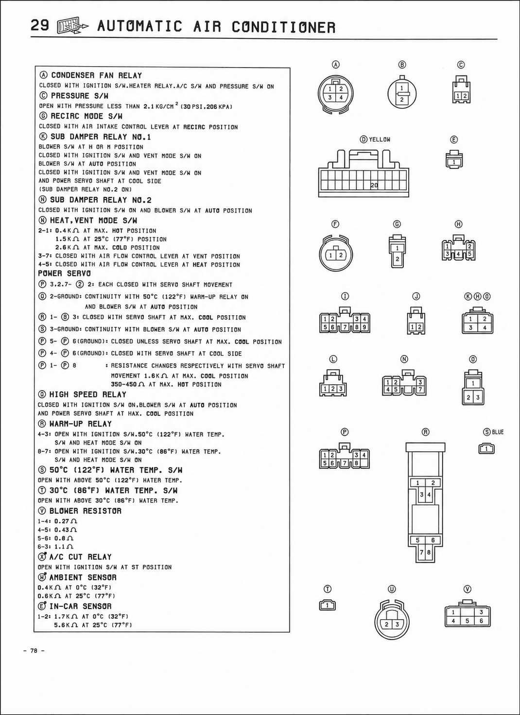 Automatic Air Conditioner — MK2 Supra Automatic Air Conditioner wiring diagram, page 3