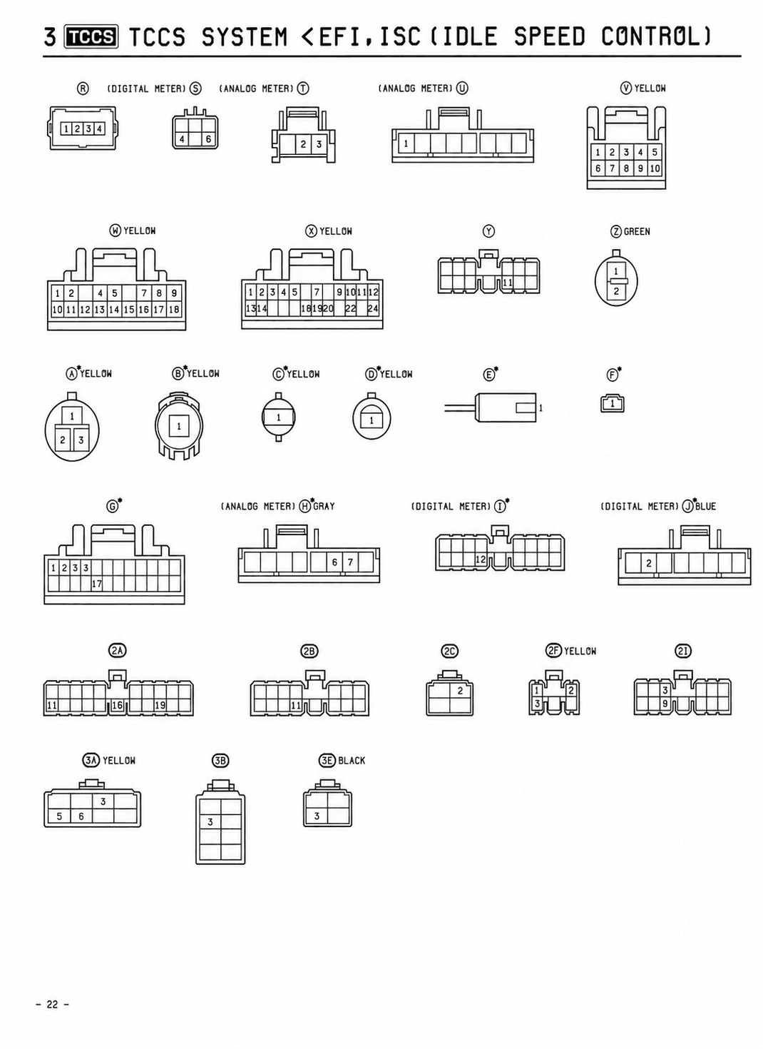TCCS System <efi.isc (Idle Speed Control)> — MK2 Supra TCCS System (EFI, ESA, ISC) wiring diagram, page 5