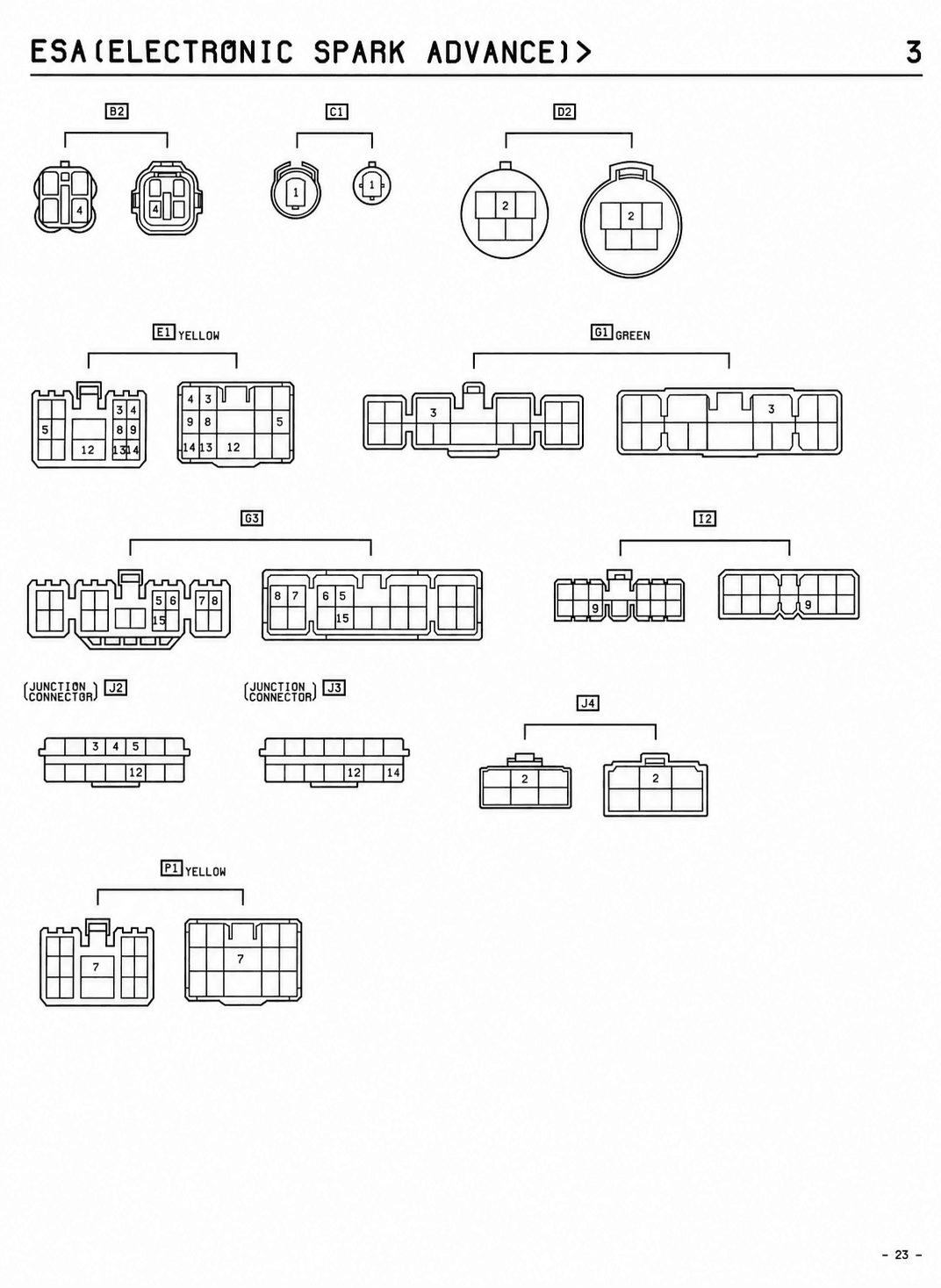 TCCS System (EFI, ESA, ISC) — MK2 Supra TCCS System (EFI, ESA, ISC) wiring diagram, page 6