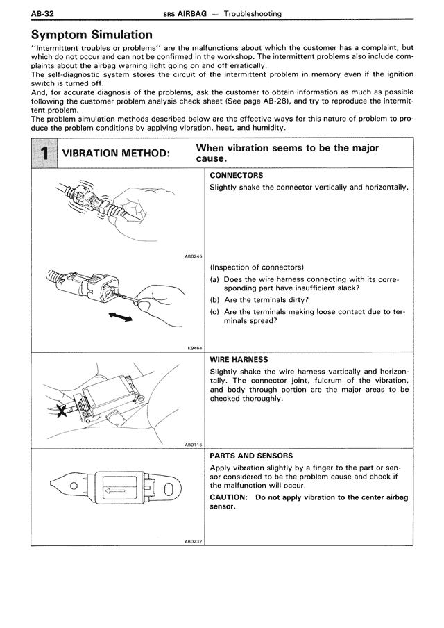 Symptom Simulation — MK3 Supra SRS Airbag, page 32