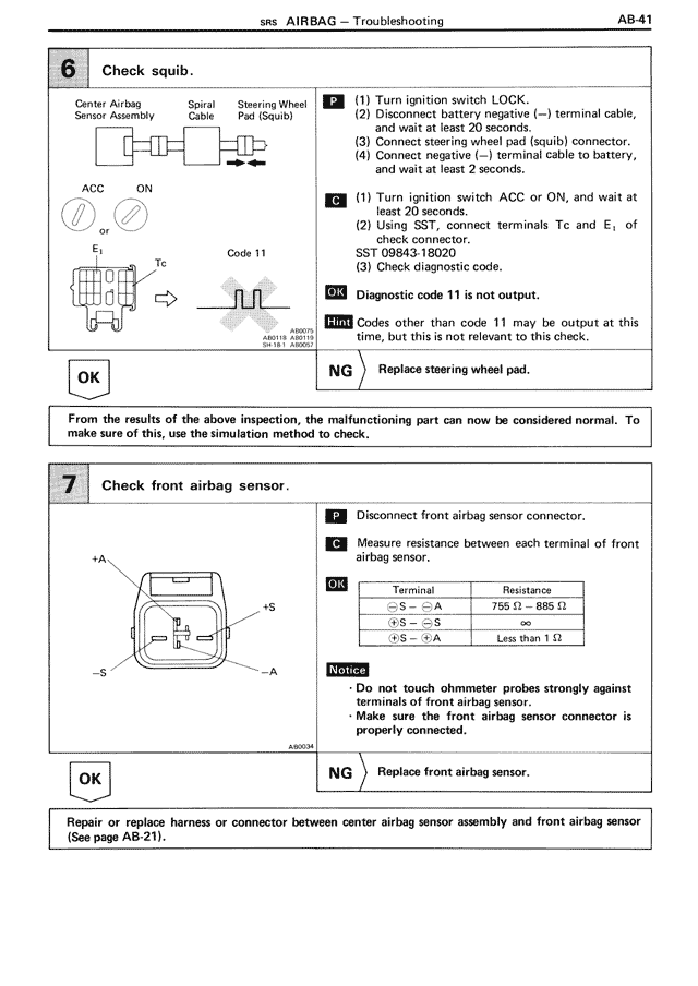 SRS Airbag — MK3 Supra SRS Airbag, page 41