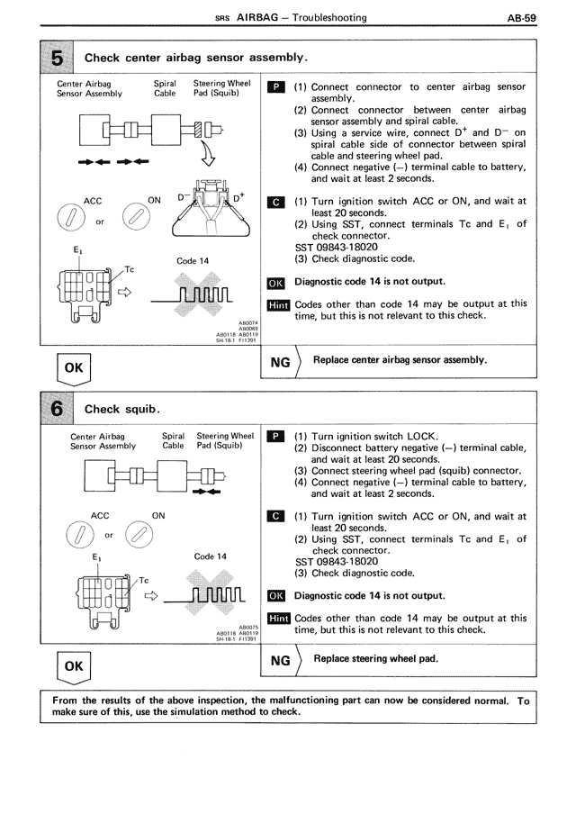 SRS Airbag — MK3 Supra SRS Airbag, page 59