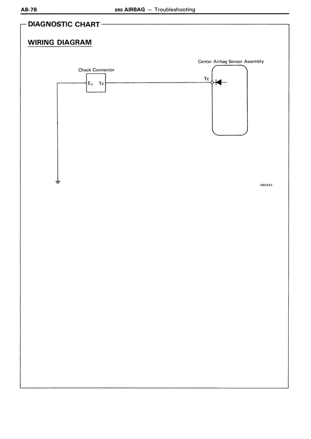 Diagnostic Chart — MK3 Supra SRS Airbag, page 78