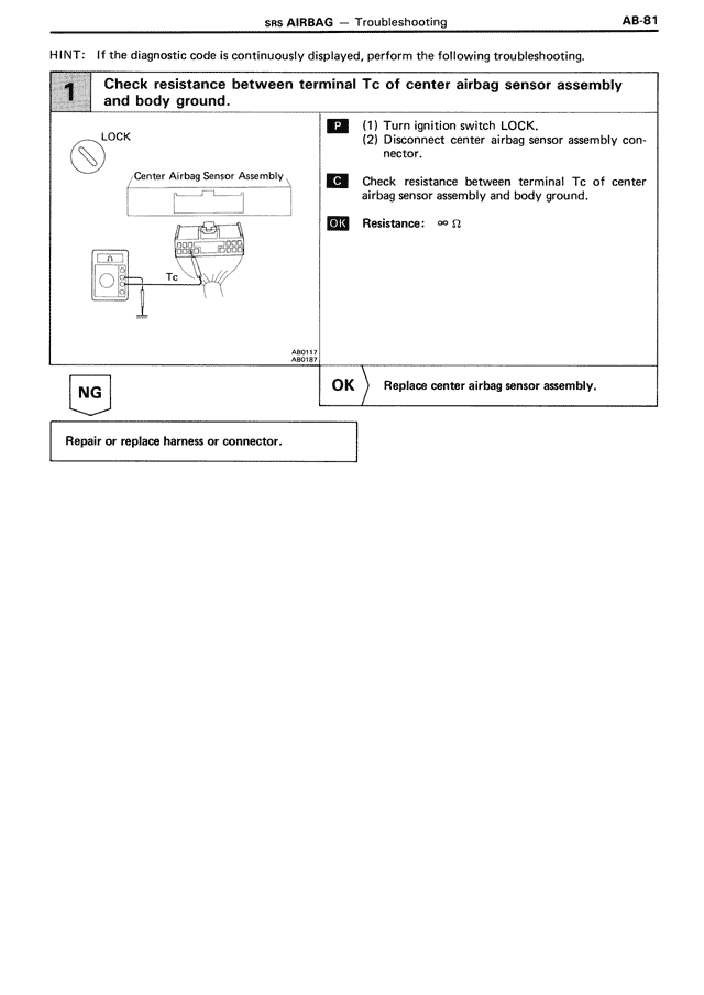 SRS Airbag — MK3 Supra SRS Airbag, page 81