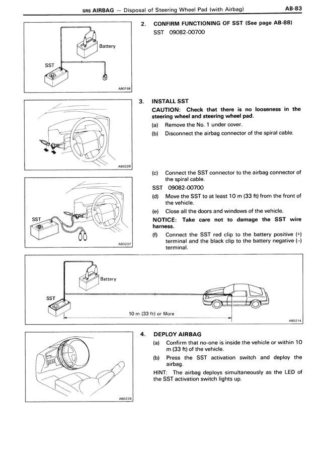 SRS Airbag — MK3 Supra SRS Airbag, page 83