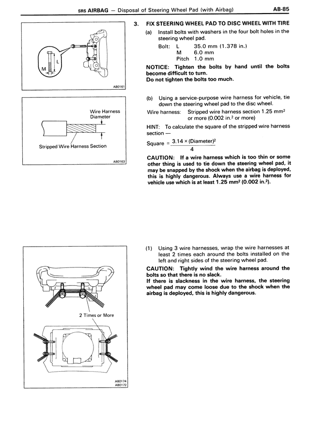 SRS Airbag — MK3 Supra SRS Airbag, page 85