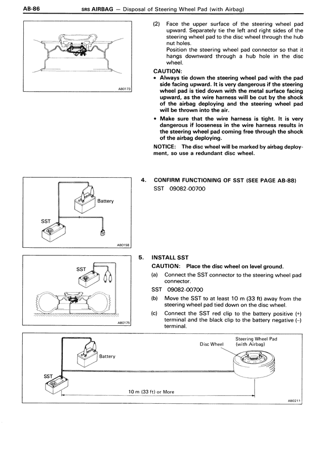 SRS Airbag — MK3 Supra SRS Airbag, page 86
