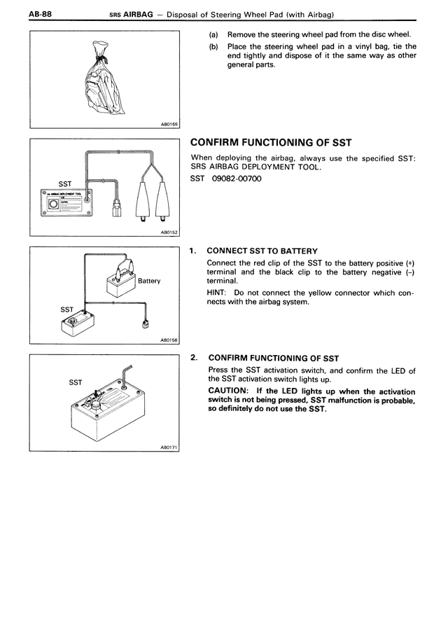 SRS Airbag — MK3 Supra SRS Airbag, page 88
