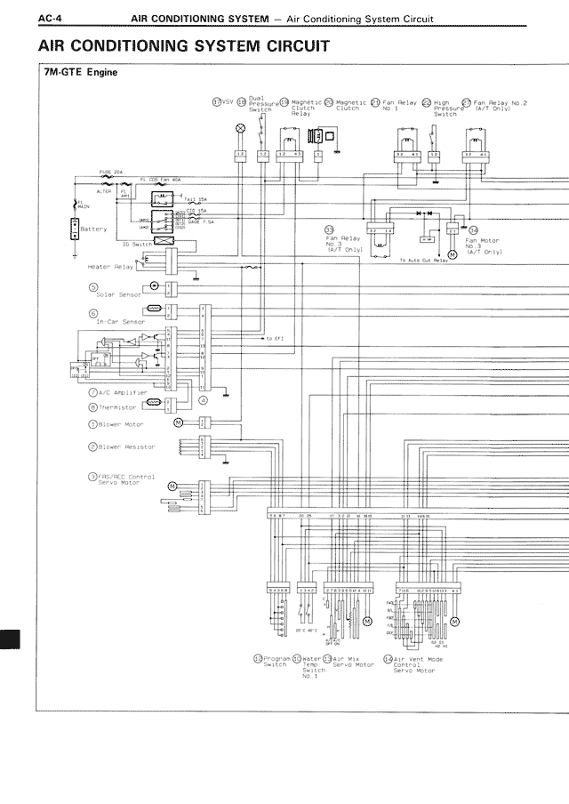 Air Conditioning System Circuit — MK3 Supra Air Conditioning System, page 4