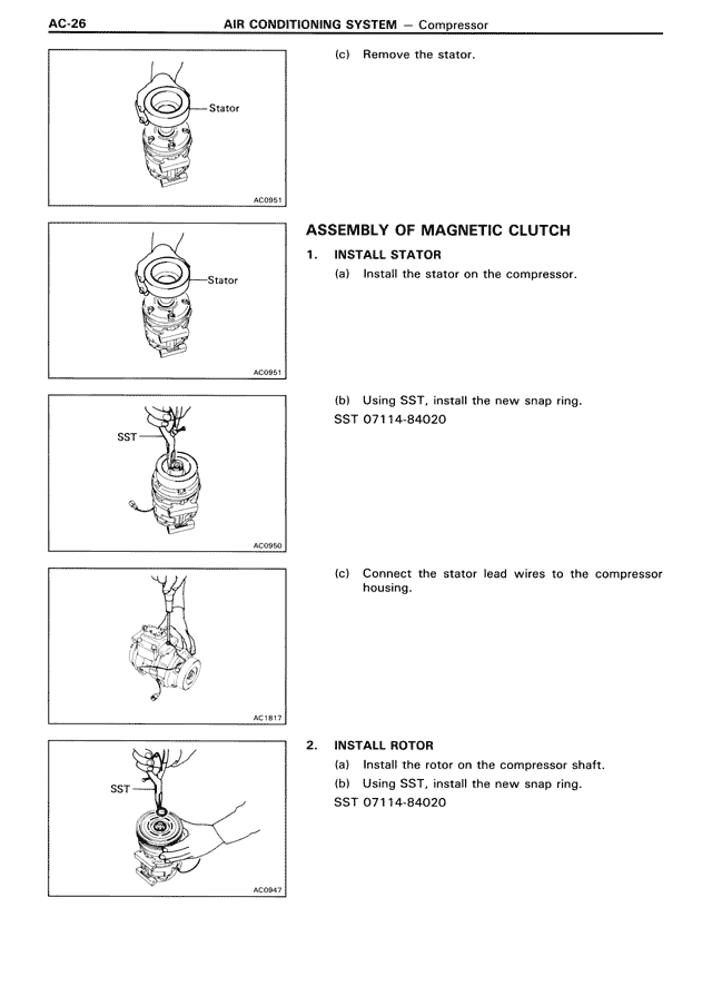 Air Conditioning System — MK3 Supra Air Conditioning System, page 26