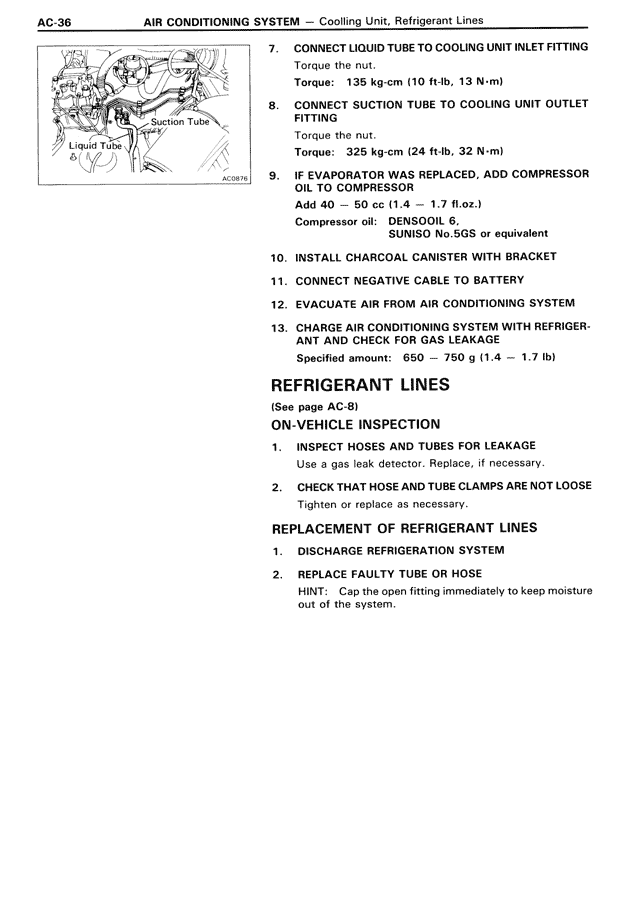 Air Conditioning System — MK3 Supra Air Conditioning System, page 36