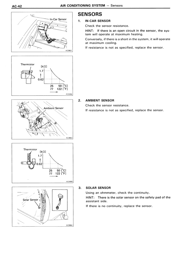 Sensors — MK3 Supra Air Conditioning System, page 42