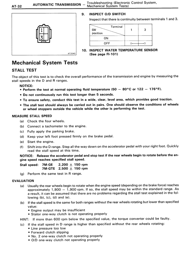 Automatic Transmission — MK3 Supra Automatic Transmission, page 32