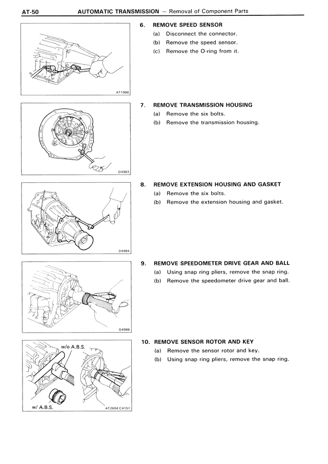 Automatic Transmission — MK3 Supra Automatic Transmission, page 50