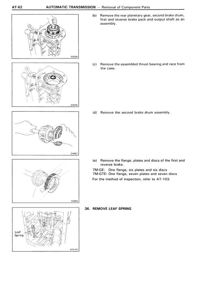 Automatic Transmission — MK3 Supra Automatic Transmission, page 62