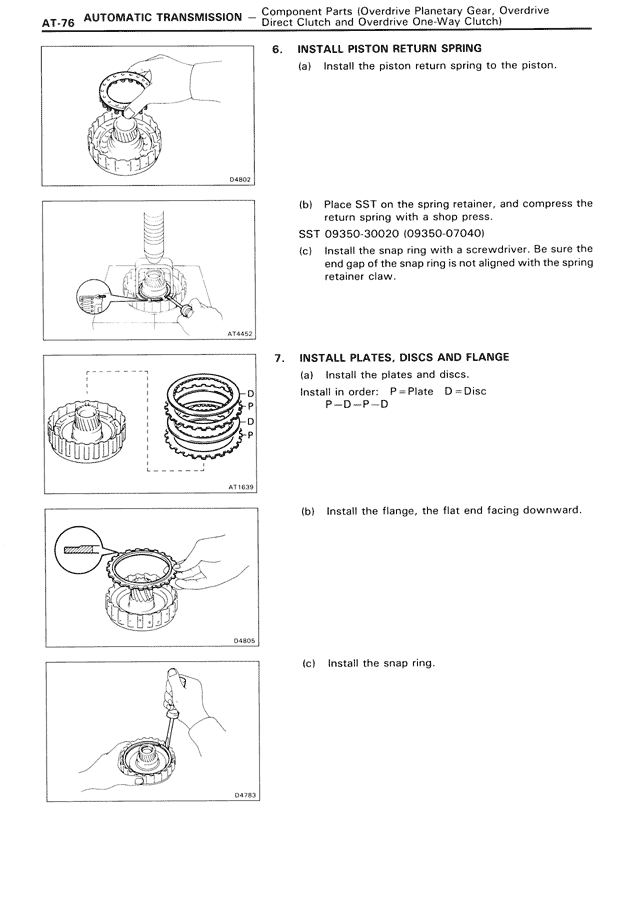 Automatic Transmission — MK3 Supra Automatic Transmission, page 76