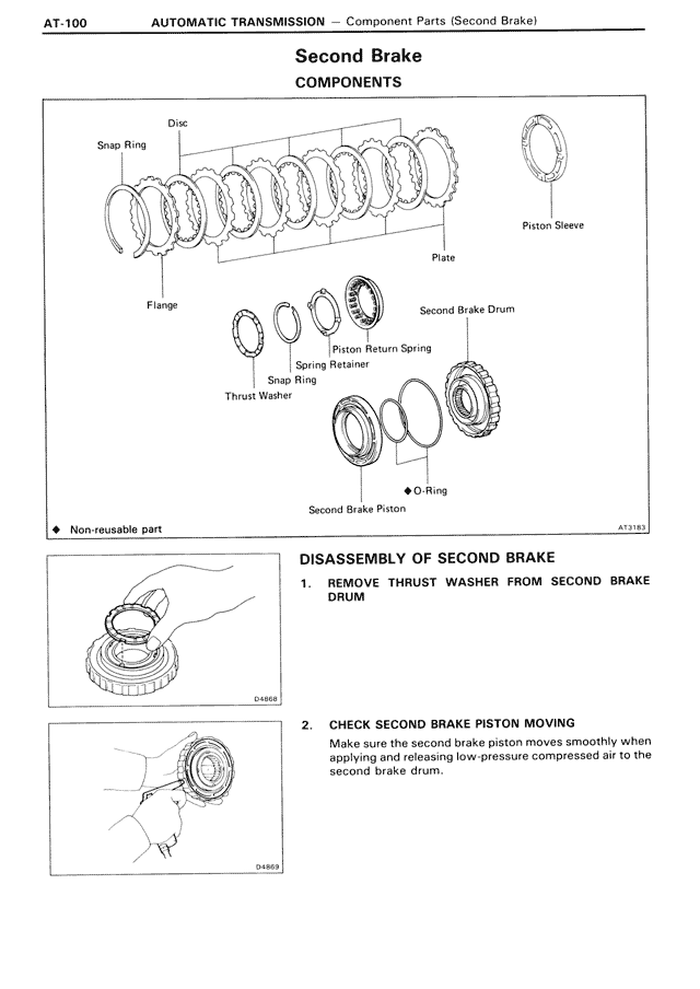 Second Brake Components — MK3 Supra Automatic Transmission, page 100