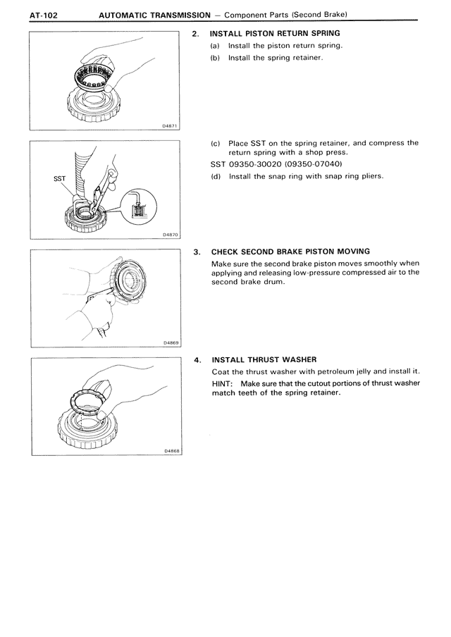 Automatic Transmission — MK3 Supra Automatic Transmission, page 102