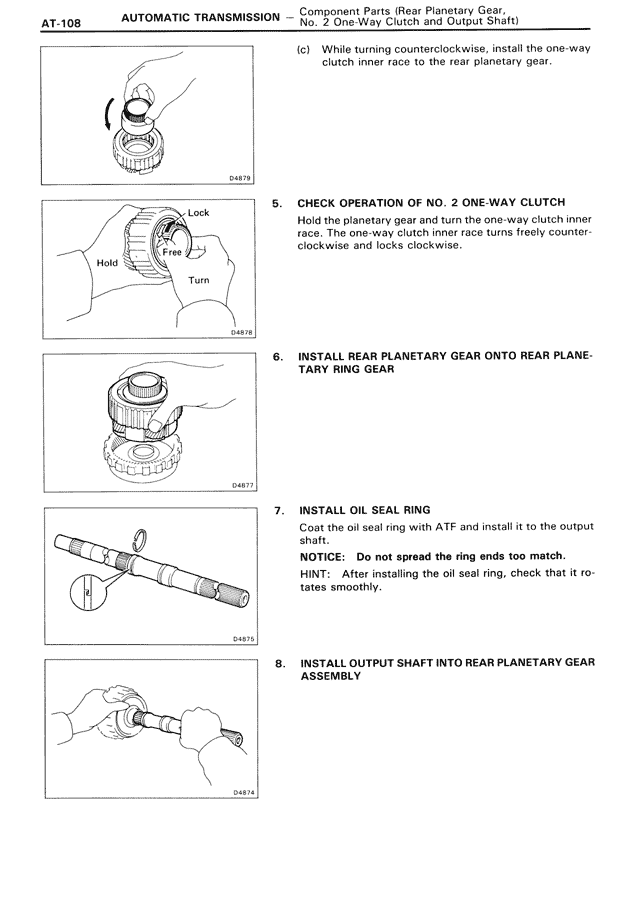 Automatic Transmission — MK3 Supra Automatic Transmission, page 108