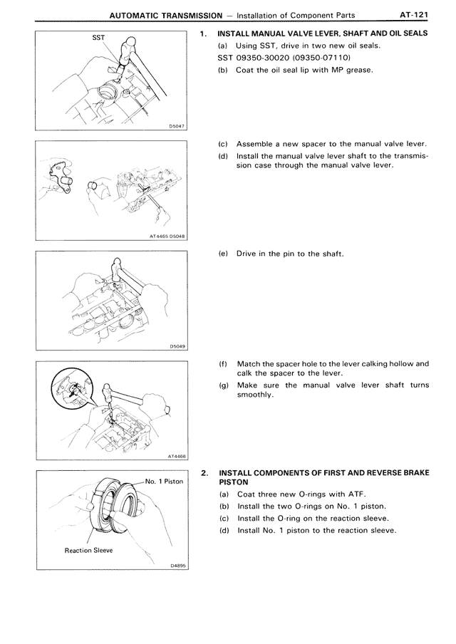 Automatic Transmission — MK3 Supra Automatic Transmission, page 121
