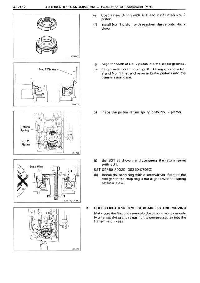 Automatic Transmission — MK3 Supra Automatic Transmission, page 122