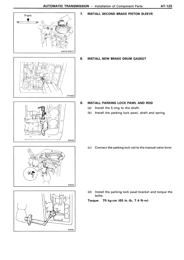 Automatic Transmission — MK3 Supra Automatic Transmission, page 125