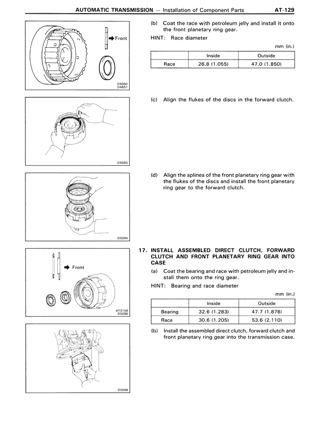 Automatic Transmission — MK3 Supra Automatic Transmission, page 129