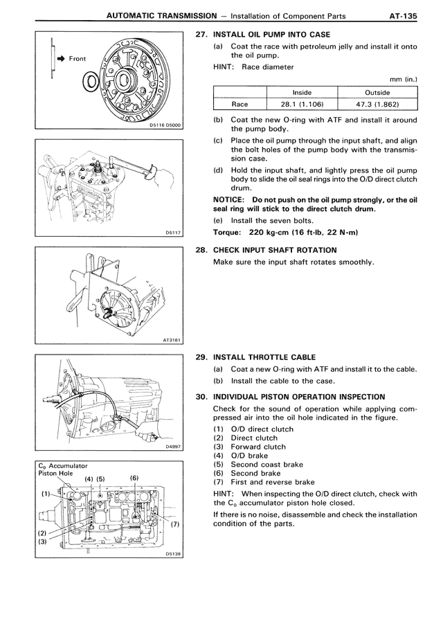 Automatic Transmission — MK3 Supra Automatic Transmission, page 135