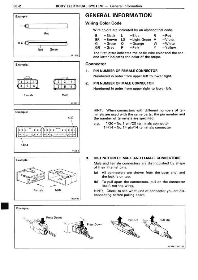General Information — MK3 Supra Body Electrical System, page 2