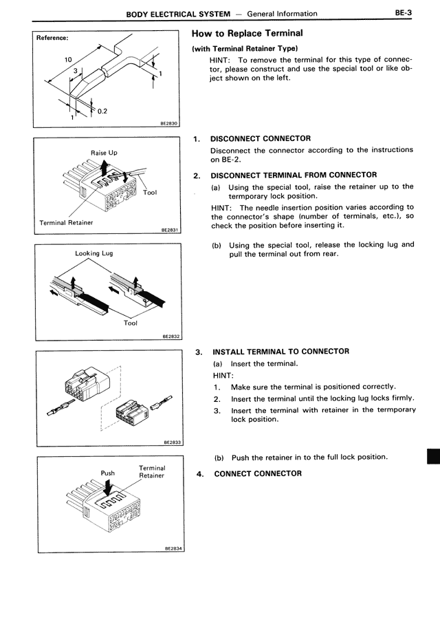 How to Replace Terminal — MK3 Supra Body Electrical System, page 3