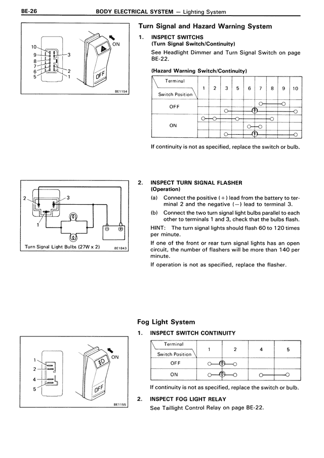 Body Electrical System — MK3 Supra Body Electrical System, page 26