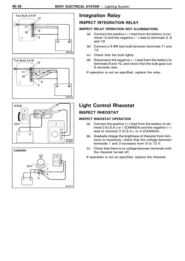 Integration Relay — MK3 Supra Body Electrical System, page 28