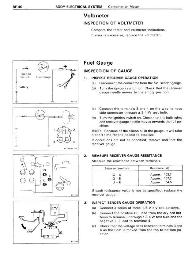 Voltmeter — MK3 Supra Body Electrical System, page 40