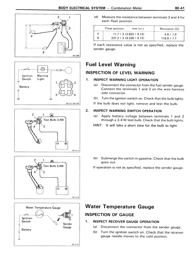 Body Electrical System — MK3 Supra Body Electrical System, page 41