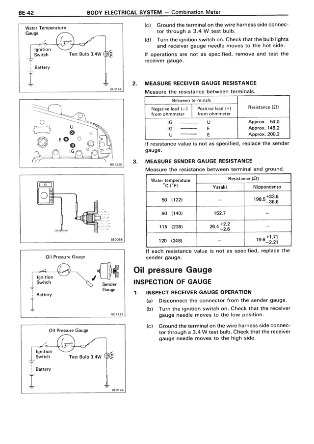 Body Electrical System — MK3 Supra Body Electrical System, page 42