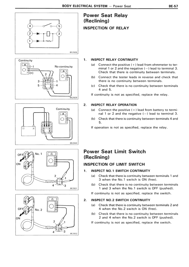 Body Electrical System — MK3 Supra Body Electrical System, page 57