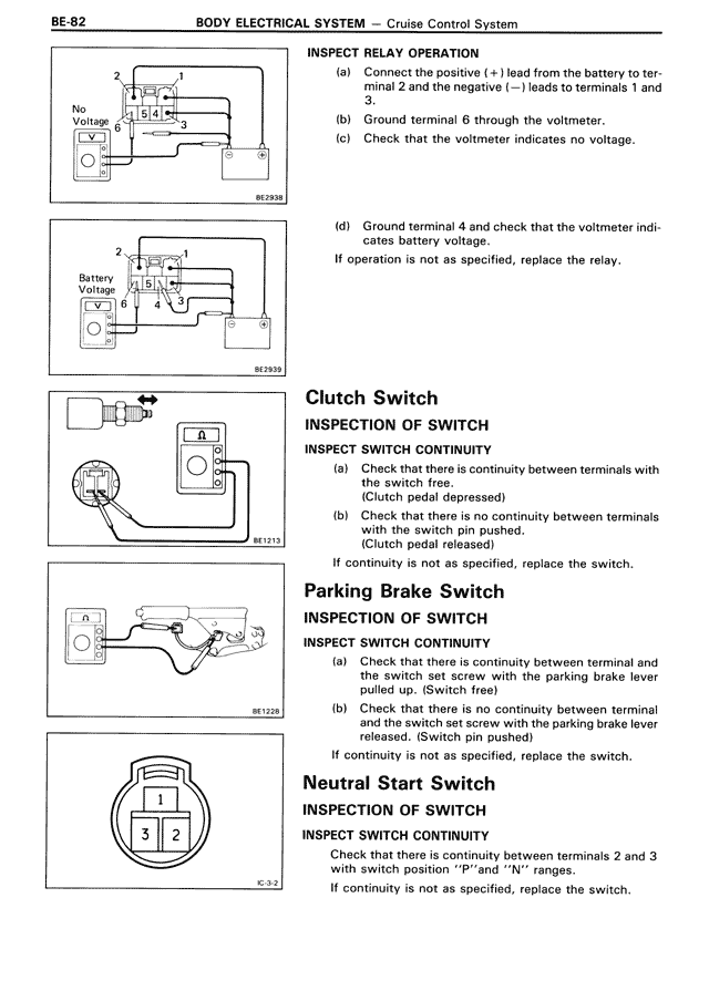 Body Electrical System — MK3 Supra Body Electrical System, page 82