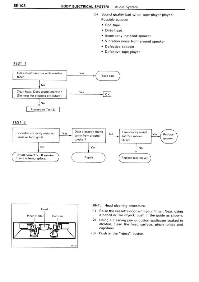 Body Electrical System — MK3 Supra Body Electrical System, page 108