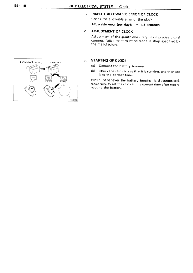 Body Electrical System — MK3 Supra Body Electrical System, page 116