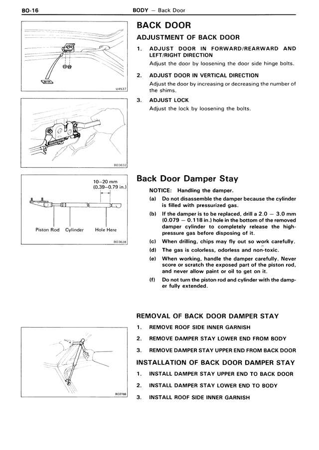 Back Door — MK3 Supra Body, page 16