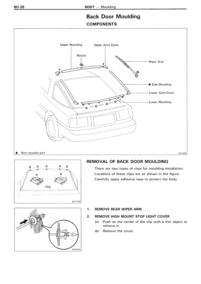 Back Door Moulding — MK3 Supra Body, page 28