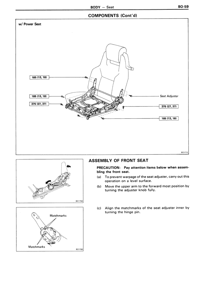 Components (Cont'd) — MK3 Supra Body, page 59