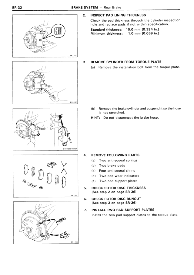 Brake System — MK3 Supra Brake System, page 32